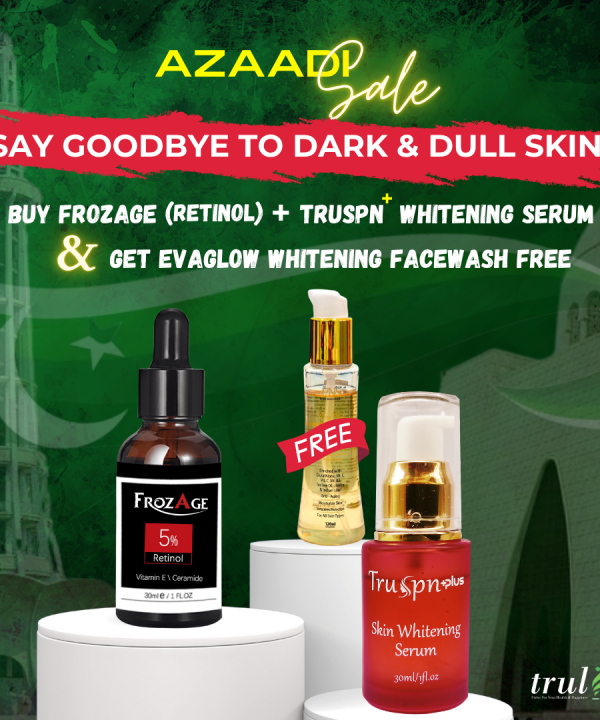 Independence Day Skincare Bundle – Retinol + Whitening Serum + FREE Facewash!