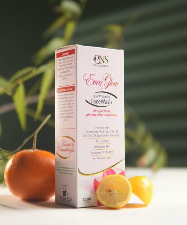 Evaglow whitening face wash