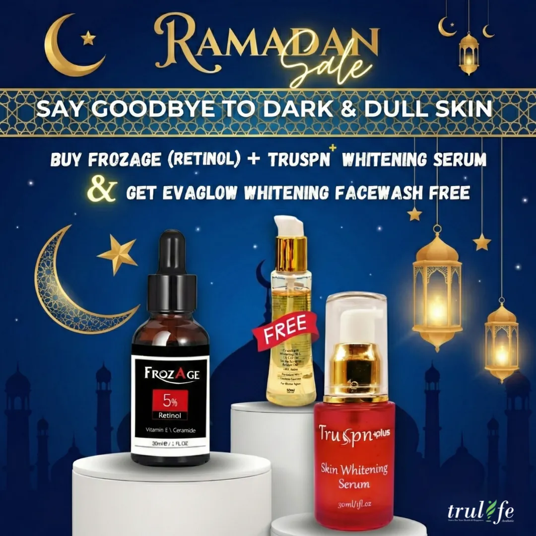 Ramadan Skincare Bundle – Buy Retinol + Whitening Serum Get FREE Facewash!